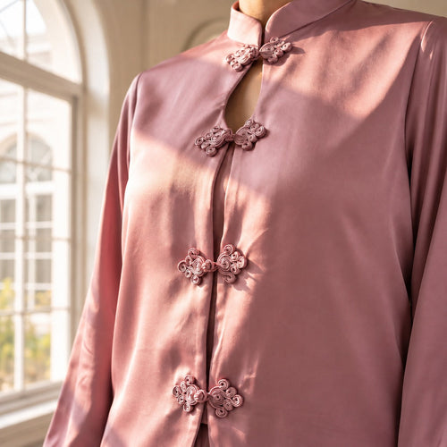 Grace Pink Satin Set